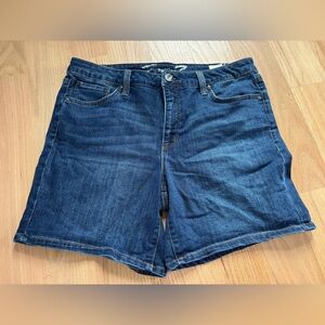 Seven Jean Blue Denim Shorts Size 14